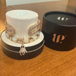 Glamour Ghoul Gold Plated Bracelet with Charms